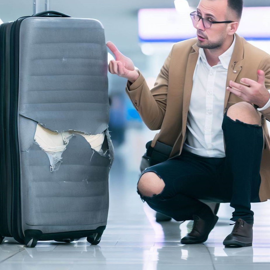 Reklamacja uszkodzonego bagażu na lotnisku